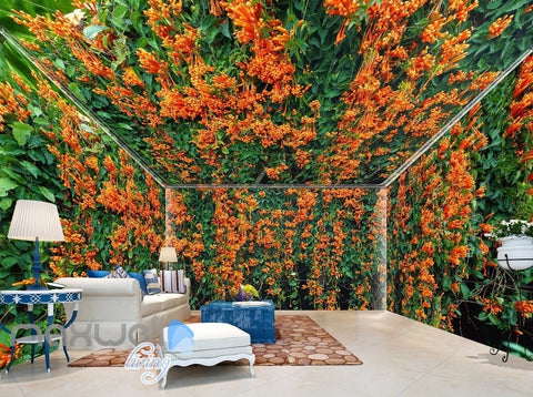 Image of 3D Flowers Vine Entire Room Wall Murals Wallpaper Paper Decals Art Print Decor IDCQW-000332