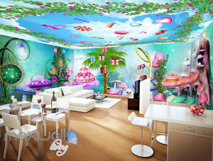 3D Wonder Land Lollipop Cake Wall Murals Wallpaper Paper Art Print Decor IDCQW-000354