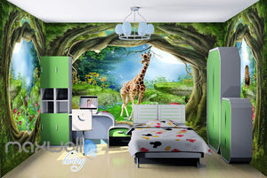 3D Wonder Land Hole View Wall Murals Wallpaper Paper Art Print Decor IDCQW-000372
