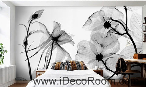 Image of Transparent Flower Petals IDCWP-000079 Wallpaper Wall Decals Wall Art Print Mural Home Decor Gift