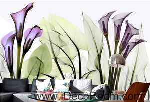 A beautiful dream fresh and romantic Purple flowers in full bloom wall art wall decor mural wallpaper wall  IDCWP-000108