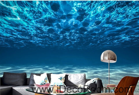 Image of A beautiful dream fresh blue clear sea water wall art wall decor mural wallpaper wall  IDCWP-000193