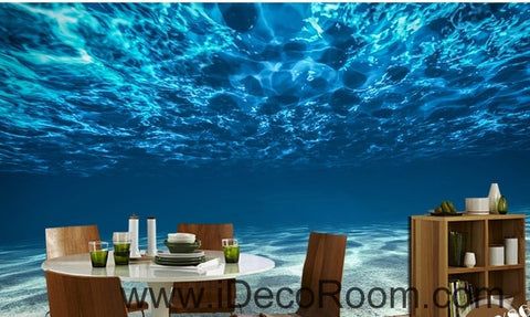 Image of A beautiful dream fresh blue clear sea water wall art wall decor mural wallpaper wall  IDCWP-000193