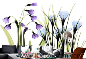 Beautiful dream fresh romantic purple blue tulip orchid transparent flowers IDCWP-000272