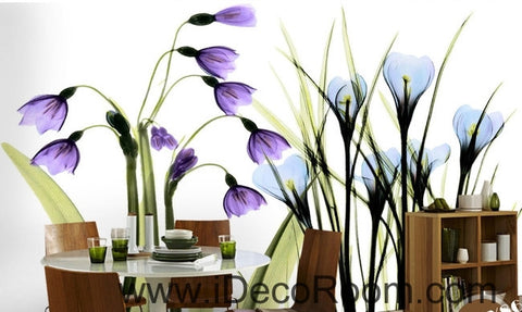 Image of Beautiful dream fresh romantic purple blue tulip orchid transparent flowers IDCWP-000272