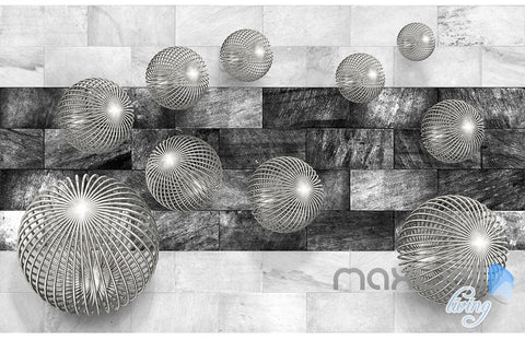 3D Balls Marble 5D Wall Paper Mural Modern Art Print Decals Office Decor IDCWP-3DB-000015