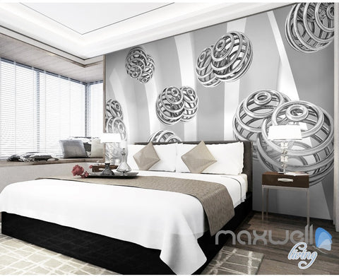 3D Spin Ball 5D Wall Paper Mural Art Print Decals Modern Bedroom Decor IDCWP-3DB-000022