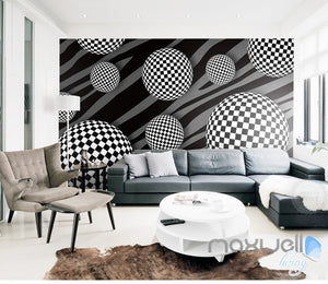 3D Pattern Sphere 5D Wall Paper Mural Art Print Decals Modern Bedroom Decor IDCWP-3DB-000023