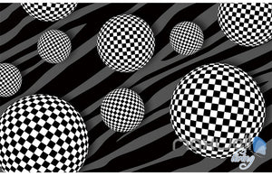 3D Pattern Sphere 5D Wall Paper Mural Art Print Decals Modern Bedroom Decor IDCWP-3DB-000023