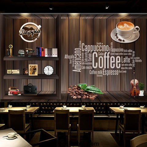 Coffee shop Wallpaper Coffee Club Cafe Wall Murals IDCWP-CF-000001