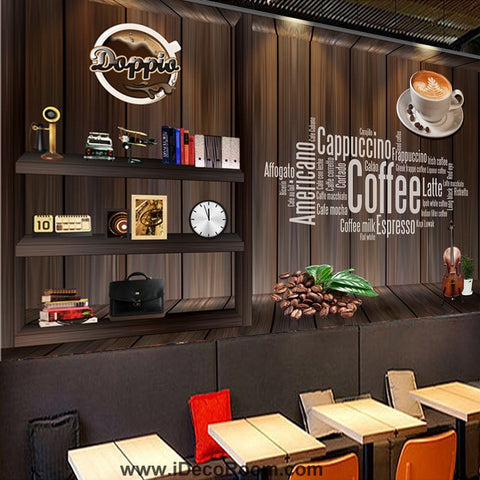 Image of Coffee shop Wallpaper Coffee Club Cafe Wall Murals IDCWP-CF-000001