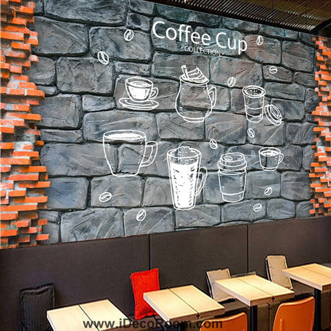 Image of Coffee shop Wallpaper Coffee Club Cafe Wall Murals IDCWP-CF-000002