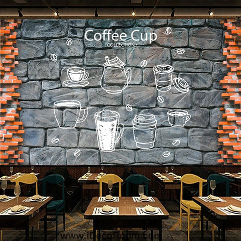 Image of Coffee shop Wallpaper Coffee Club Cafe Wall Murals IDCWP-CF-000002