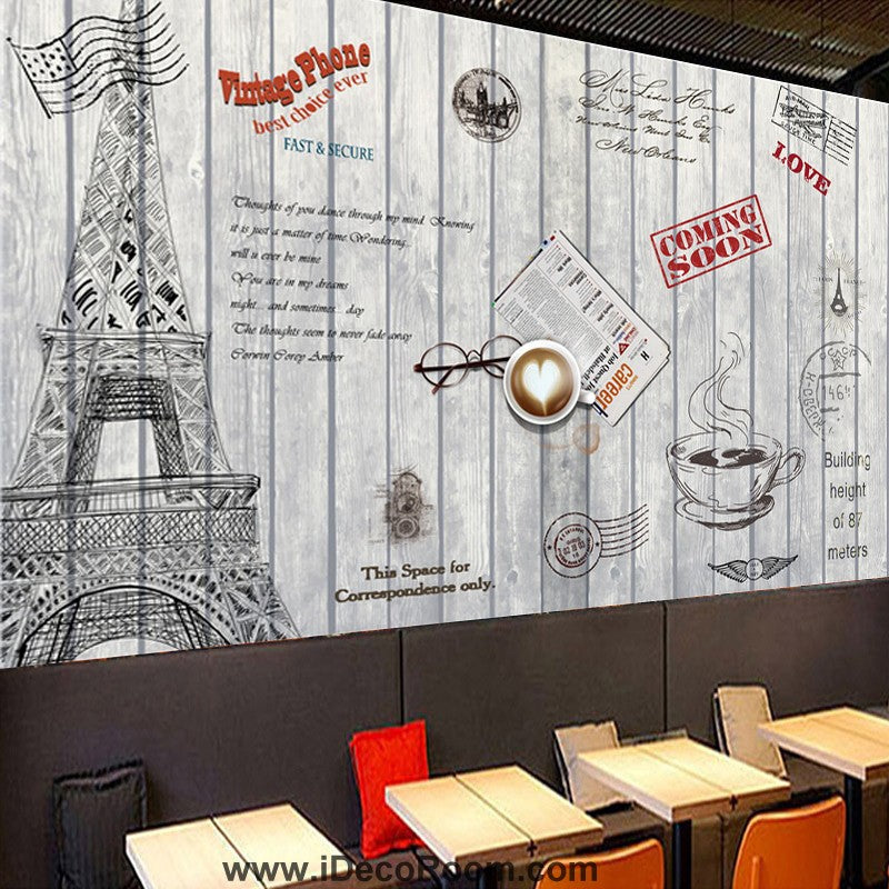 Coffee shop Wallpaper Coffee Club Cafe Wall Murals IDCWP-CF-000004