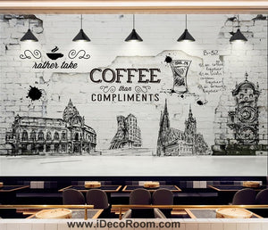 Coffee shop Wallpaper Coffee Club Cafe Wall Murals IDCWP-CF-000009