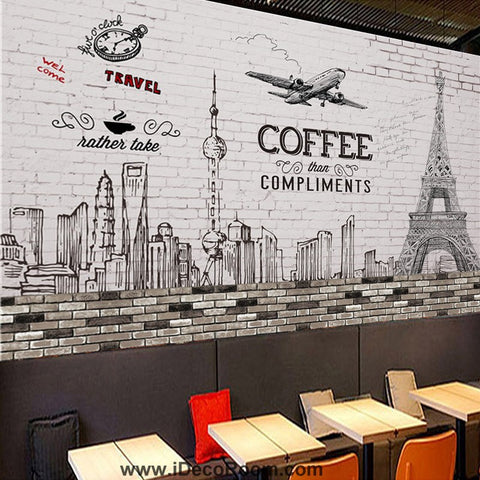 Image of Coffee shop Wallpaper Coffee Club Cafe Wall Murals IDCWP-CF-000013