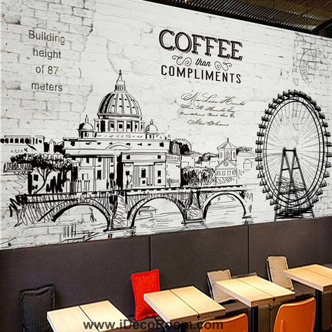 Image of Coffee shop Wallpaper Coffee Club Cafe Wall Murals IDCWP-CF-000017