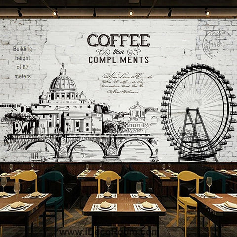 Coffee shop Wallpaper Coffee Club Cafe Wall Murals IDCWP-CF-000017