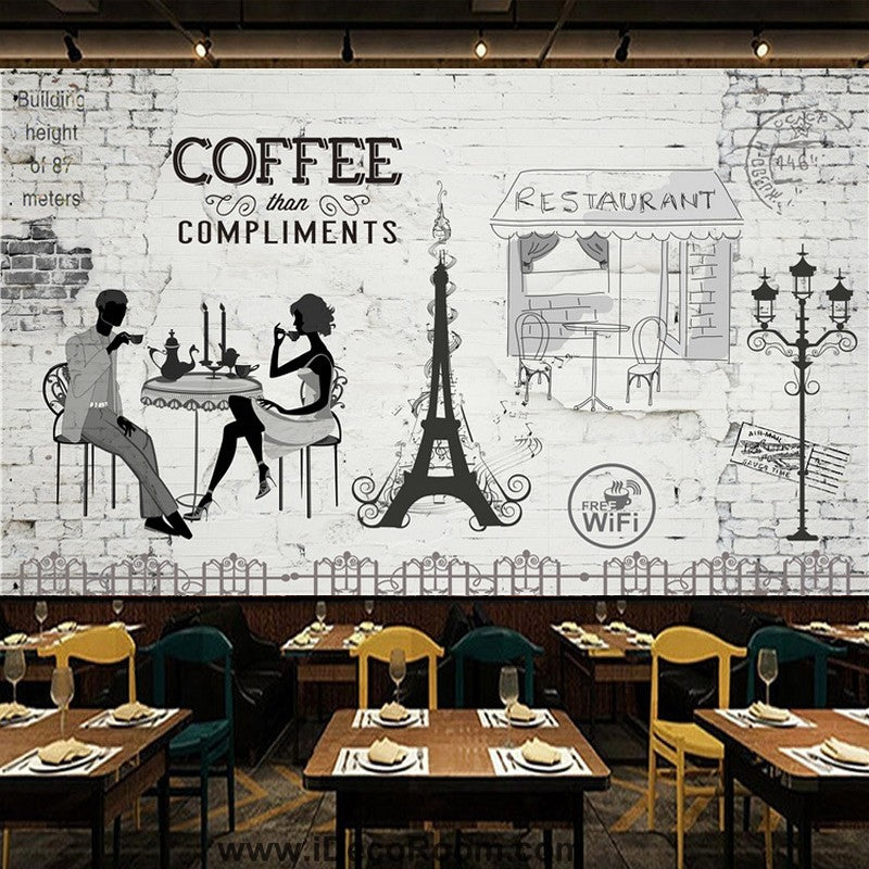 Coffee shop Wallpaper Coffee Club Cafe Wall Murals IDCWP-CF-000018