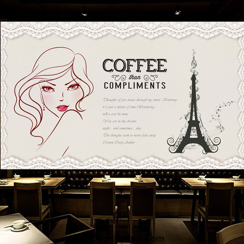 Coffee shop Wallpaper Coffee Club Cafe Wall Murals IDCWP-CF-000028