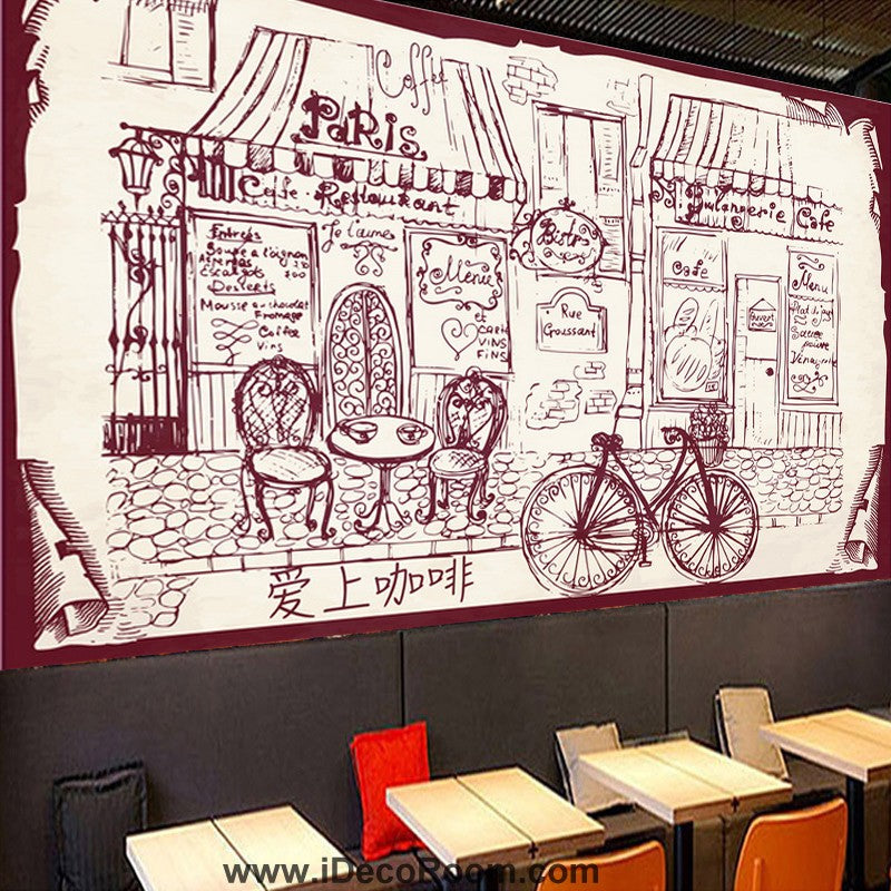 Coffee shop Wallpaper Coffee Club Cafe Wall Murals IDCWP-CF-000030