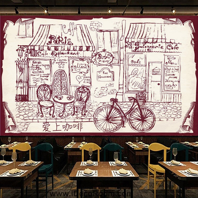 Coffee shop Wallpaper Coffee Club Cafe Wall Murals IDCWP-CF-000030