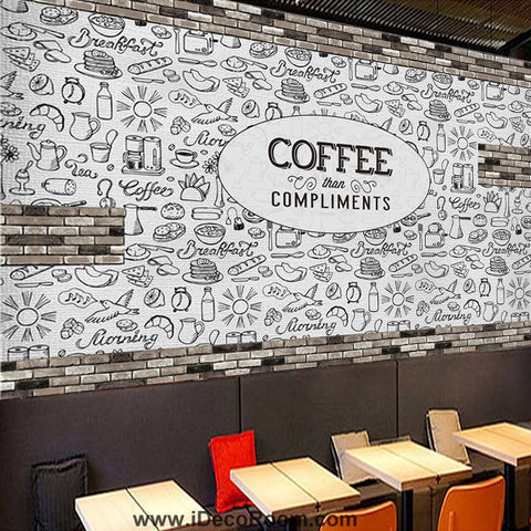 Image of Coffee shop Wallpaper Coffee Club Cafe Wall Murals IDCWP-CF-000031