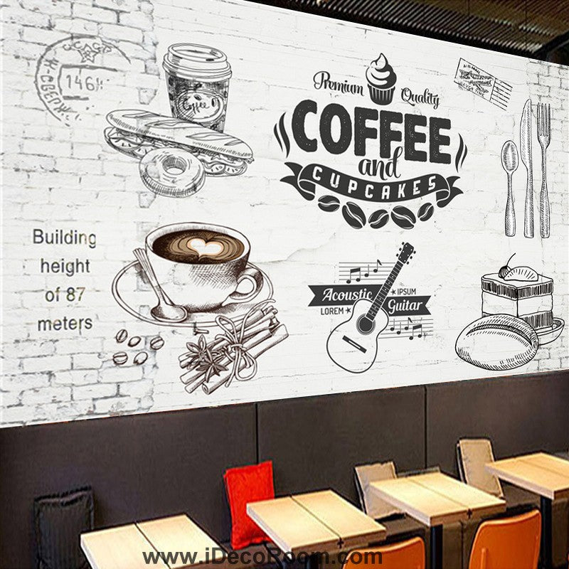 Coffee shop Wallpaper Coffee Club Cafe Wall Murals IDCWP-CF-000034
