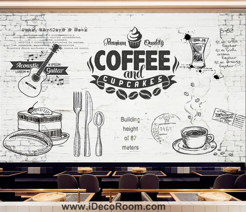 Image of Coffee shop Wallpaper Coffee Club Cafe Wall Murals IDCWP-CF-000045