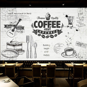Coffee shop Wallpaper Coffee Club Cafe Wall Murals IDCWP-CF-000045