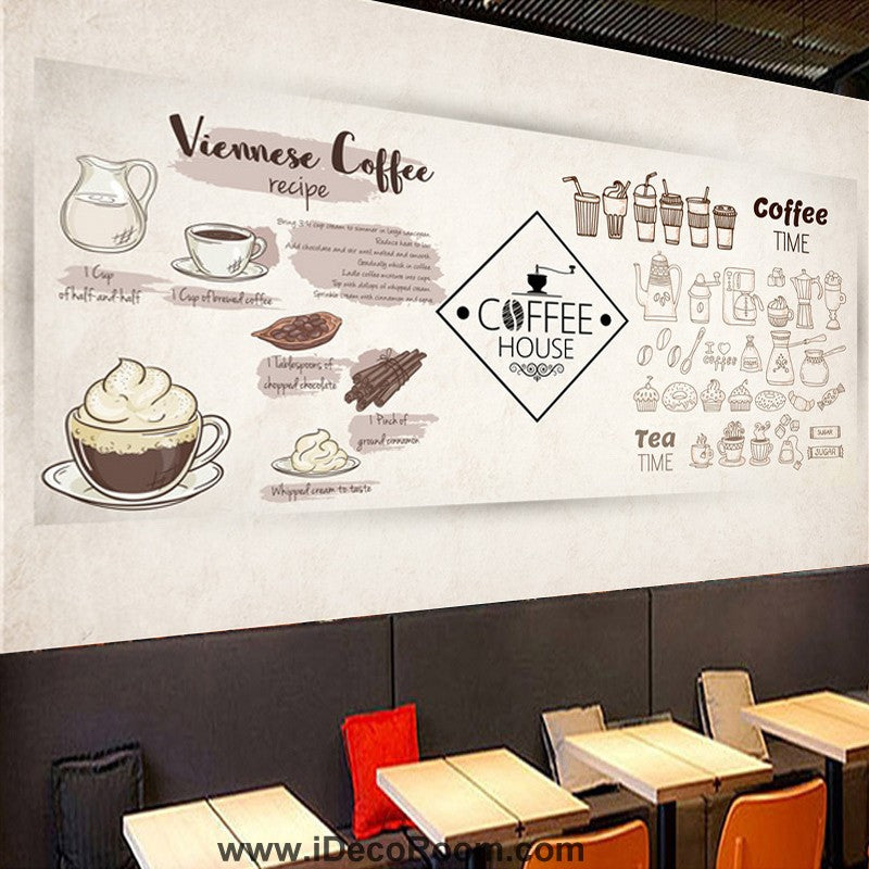 Coffee shop Wallpaper Coffee Club Cafe Wall Murals IDCWP-CF-000046
