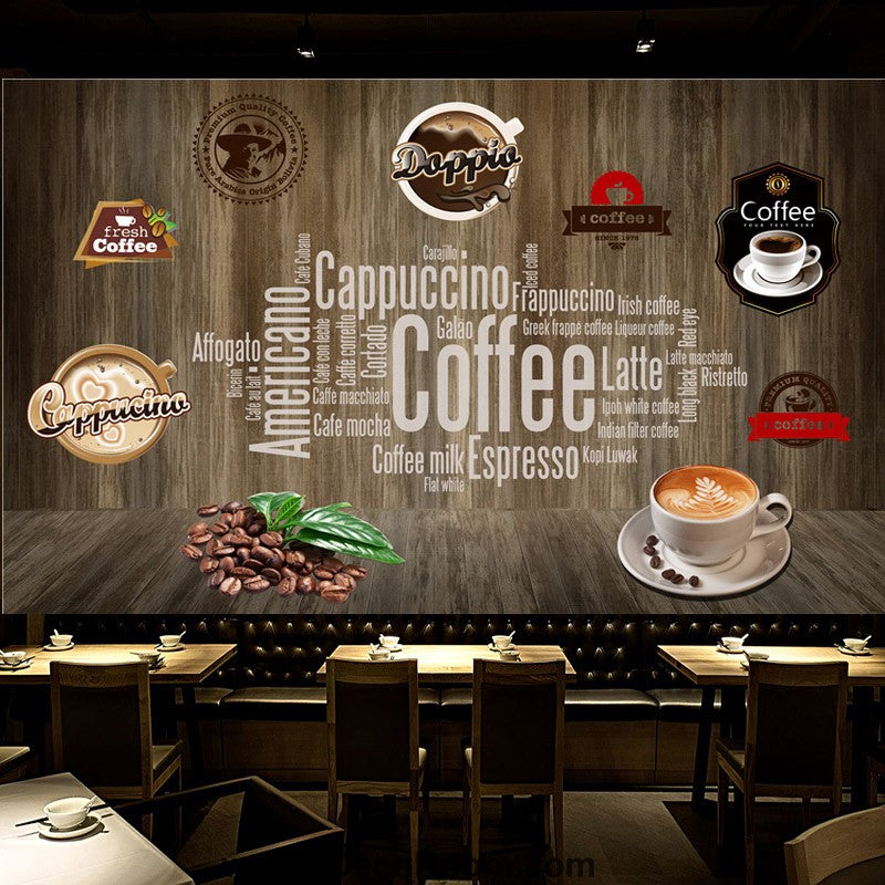 Coffee shop Wallpaper Coffee Club Cafe Wall Murals IDCWP-CF-000049