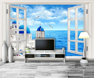 Aegean Sea Scenery 3D  Background IDCWP-DZ-000007