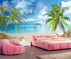 Maldives Love Sea 3D Dolphin Bay HD Wallpaper IDCWP-DZ-000038