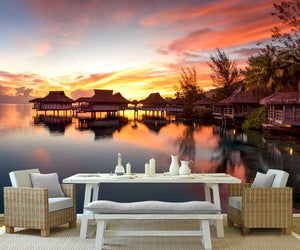 Beautiful dream sea sunrise sunrise mural wallpaper IDCWP-DZ-000056