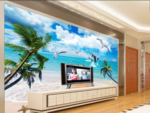 Facing the sea spring blossoms Wallpaper IDCWP-DZ-000064