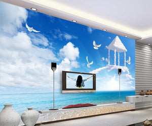 Genting temple seascape Wallpaper IDCWP-DZ-000104