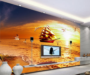 sailing seascape Wallpaper IDCWP-DZ-000106
