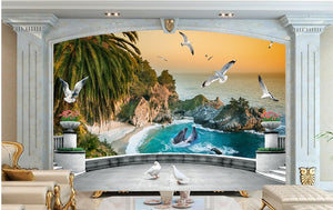 3D Window Seascape Wallpaper IDCWP-DZ-000107