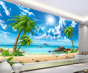Beautiful Dream Seascape Coco Beach Landscape Wallpaper IDCWP-DZ-000109