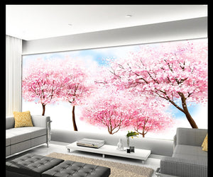 Beautiful abstract cherry blossom fresh landscape Wallpaper IDCWP-DZ-000111