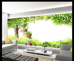 Beautiful green fresh landscape abstract Wallpaper  IDCWP-DZ-000112