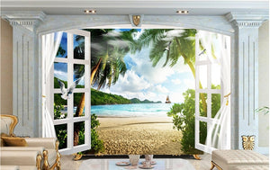 Seascape Coco Seagull 3D Stereo Wallpaper Mural  IDCWP-DZ-000132