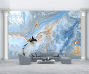 European abstract fluid sea golden beach Wallpaper IDCWP-DZ-000203