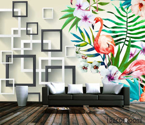 European flowers birds box wallpaper wall murals IDCWP-HL-000011