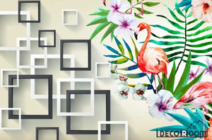 European flowers birds box wallpaper wall murals IDCWP-HL-000011