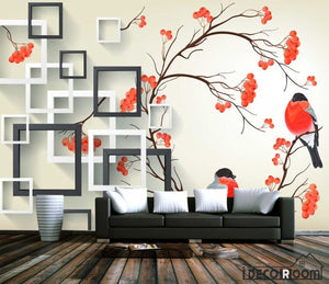 European-style flowers flowers rattan box wallpaper wall murals IDCWP-HL-000012