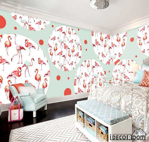 Flamingo Sofa wallpaper wall murals IDCWP-HL-000022