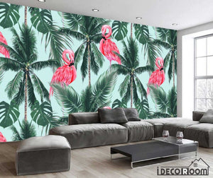 Nordic abstract style flamingo coco decorative wallpaper wall murals IDCWP-HL-000071