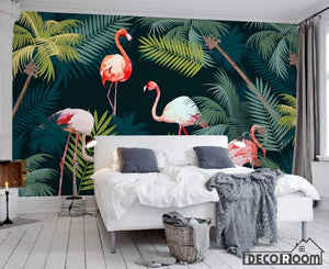 Nordic modern minimalist flamingo wallpaper wall murals IDCWP-HL-000322